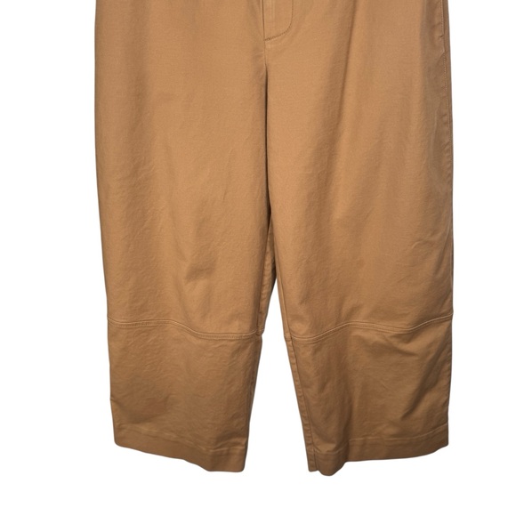 Everlane The Structured Cotton Belted Pant, Toasted Coconut, Size 8 - Picture 8 of 13